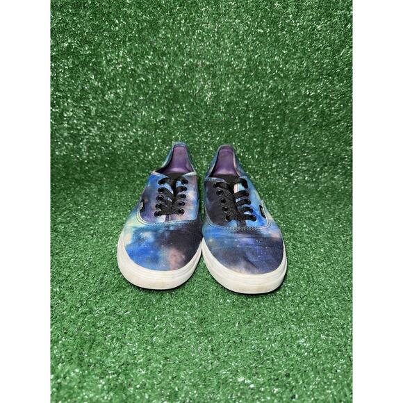 Vans Womens Classic Size 7.5 Shoes Blue Black Galaxy Space Skateboard Sneakers - Picture 5 of 10